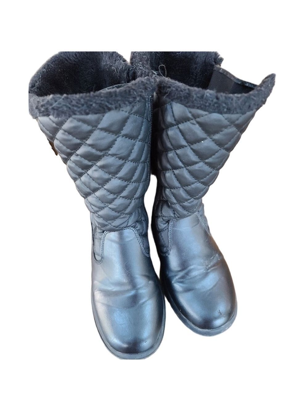 Girls Size 6M Totes Black Winter Boots